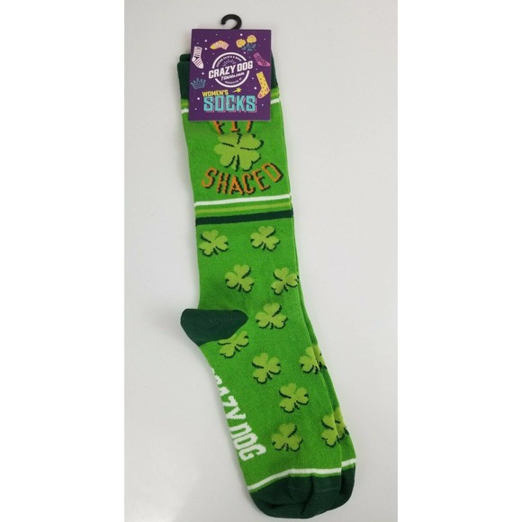 Fit Shaced Socks Funny St Patricks Day Irish Drinking Party Novelty - Picture 1 of 6